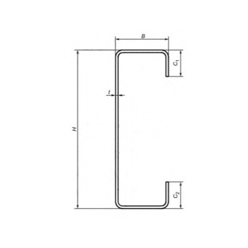 Ceownik z/g 240x60x4 dodatkowa ścianka 20 L=6mb #2