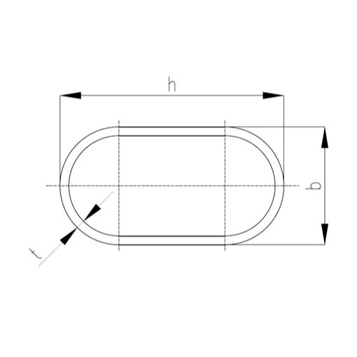 Profil owalny 30x15x1,4 L=6mb #2