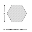 Sześciokąt 14 ciągniony h11 L=6 mb  #2
